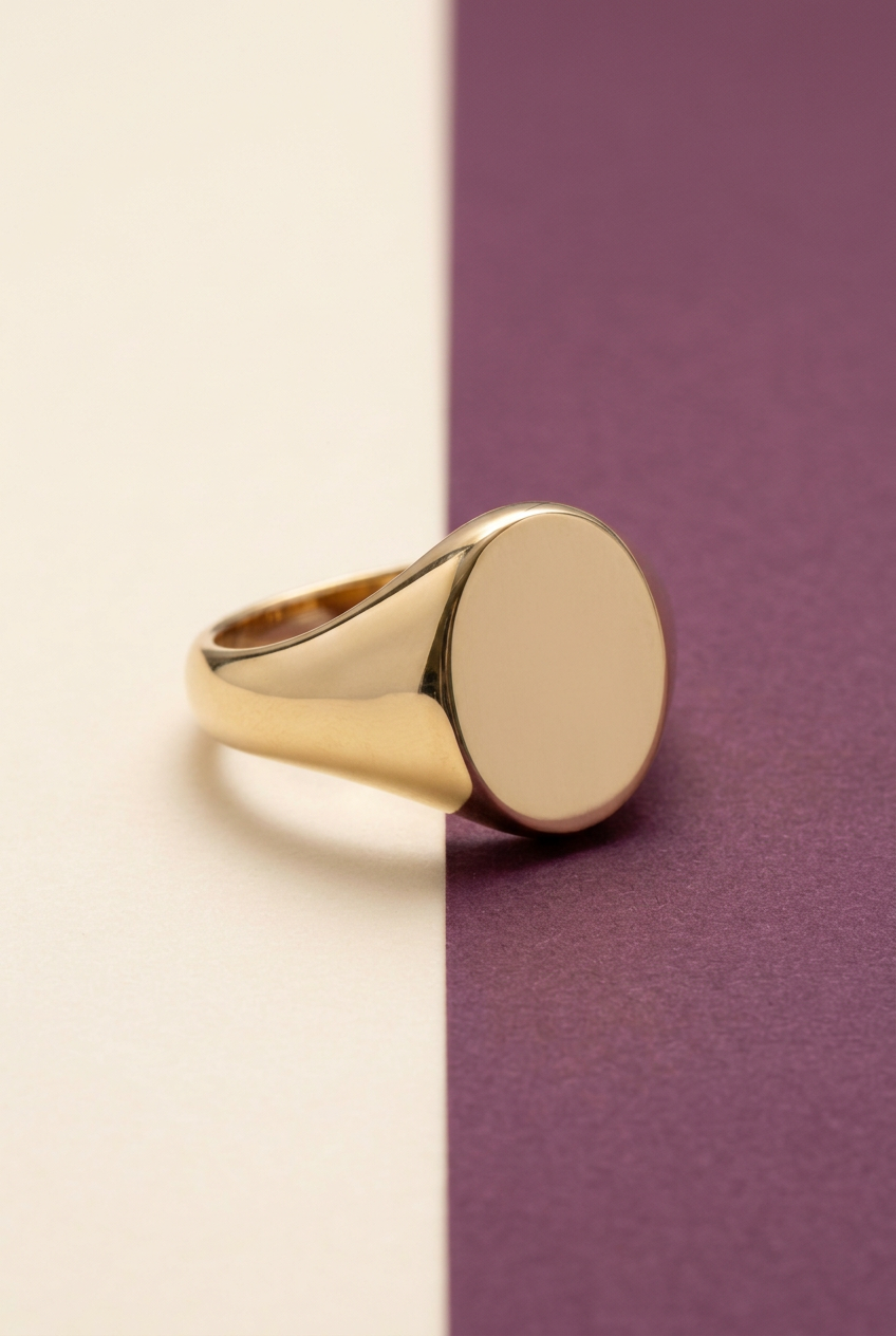 Aerivova Eclipse Oval Signet Ring, a Classic-Inspired Focal Shape for Clean Tailoring and Contemporary Ring Styling