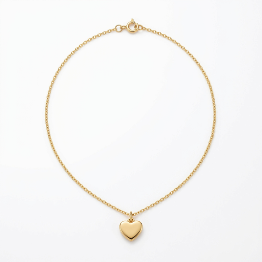 Aerivova Amour Heart Pendant Necklace, a Romantic Finishing Detail for Personal Layers and Everyday Outfits