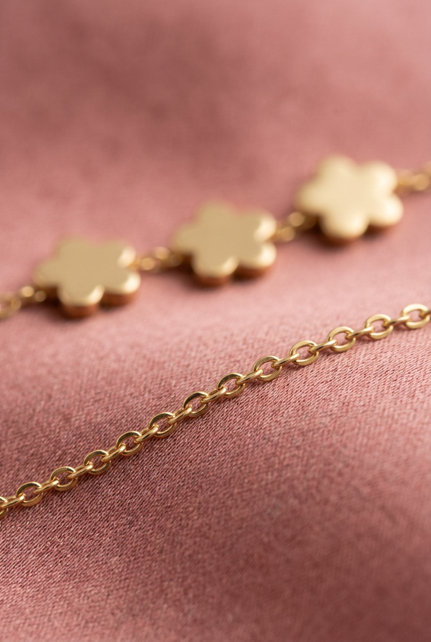 Aerivova Bloom Floral Charm Bracelet, a Botanical-Inspired Accent for Colorful Sleeves and Personal Everyday Styling