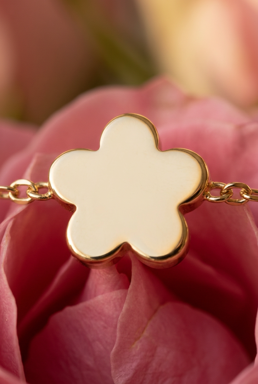 Aerivova Bloom Floral Charm Bracelet, a Botanical-Inspired Accent for Colorful Sleeves and Personal Everyday Styling