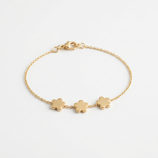 Aerivova Bloom Floral Charm Bracelet, a Botanical-Inspired Accent for Colorful Sleeves and Personal Everyday Styling