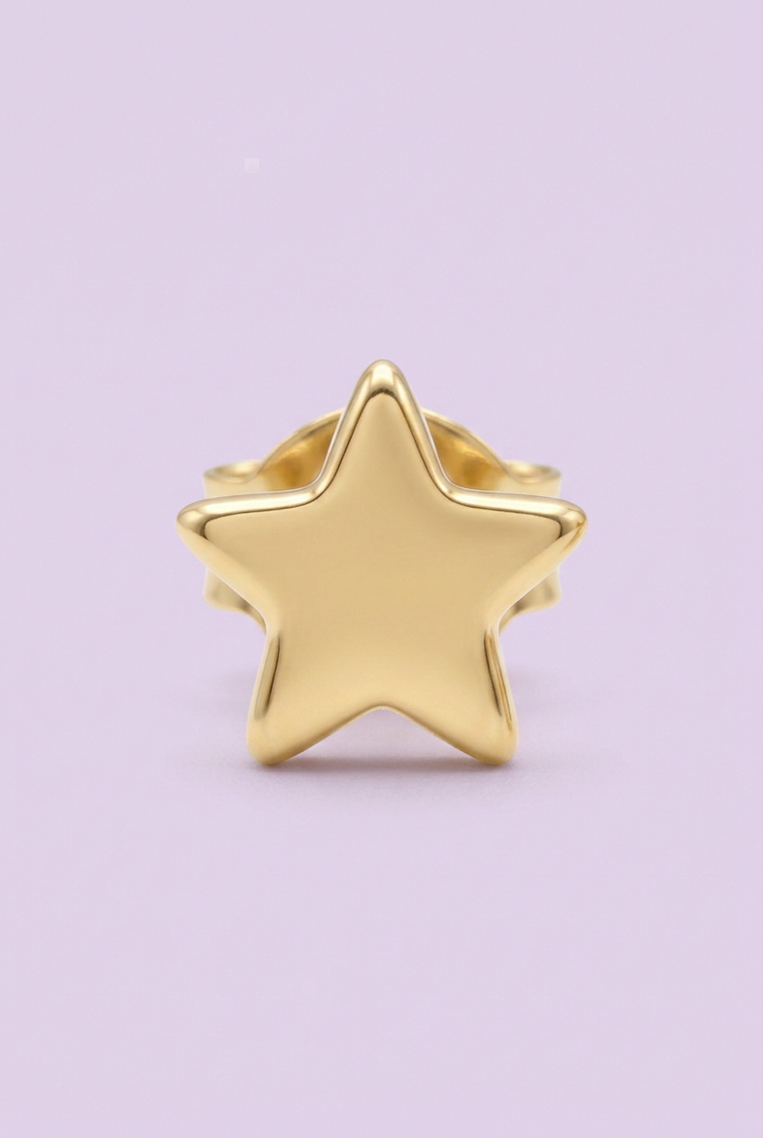 Aerivova Celeste Star Stud Earrings, a Celestial Accent for Playful Details and Understated Everyday Outfits