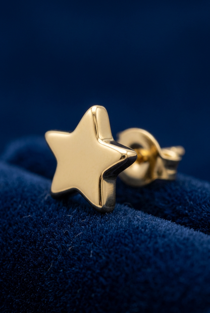Aerivova Celeste Star Stud Earrings, a Celestial Accent for Playful Details and Understated Everyday Outfits