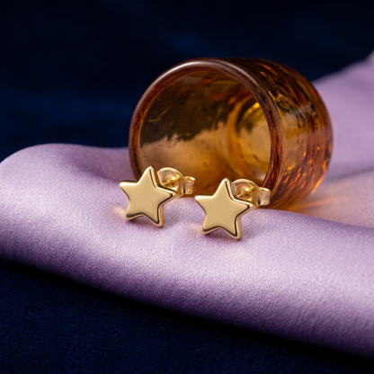 Aerivova Celeste Star Stud Earrings, a Celestial Accent for Playful Details and Understated Everyday Outfits