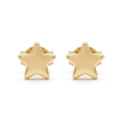 Aerivova Celeste Star Stud Earrings, a Celestial Accent for Playful Details and Understated Everyday Outfits