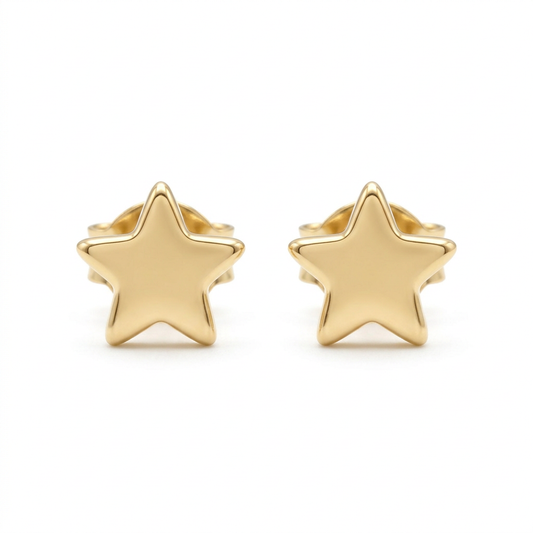 Aerivova Celeste Star Stud Earrings, a Celestial Accent for Playful Details and Understated Everyday Outfits