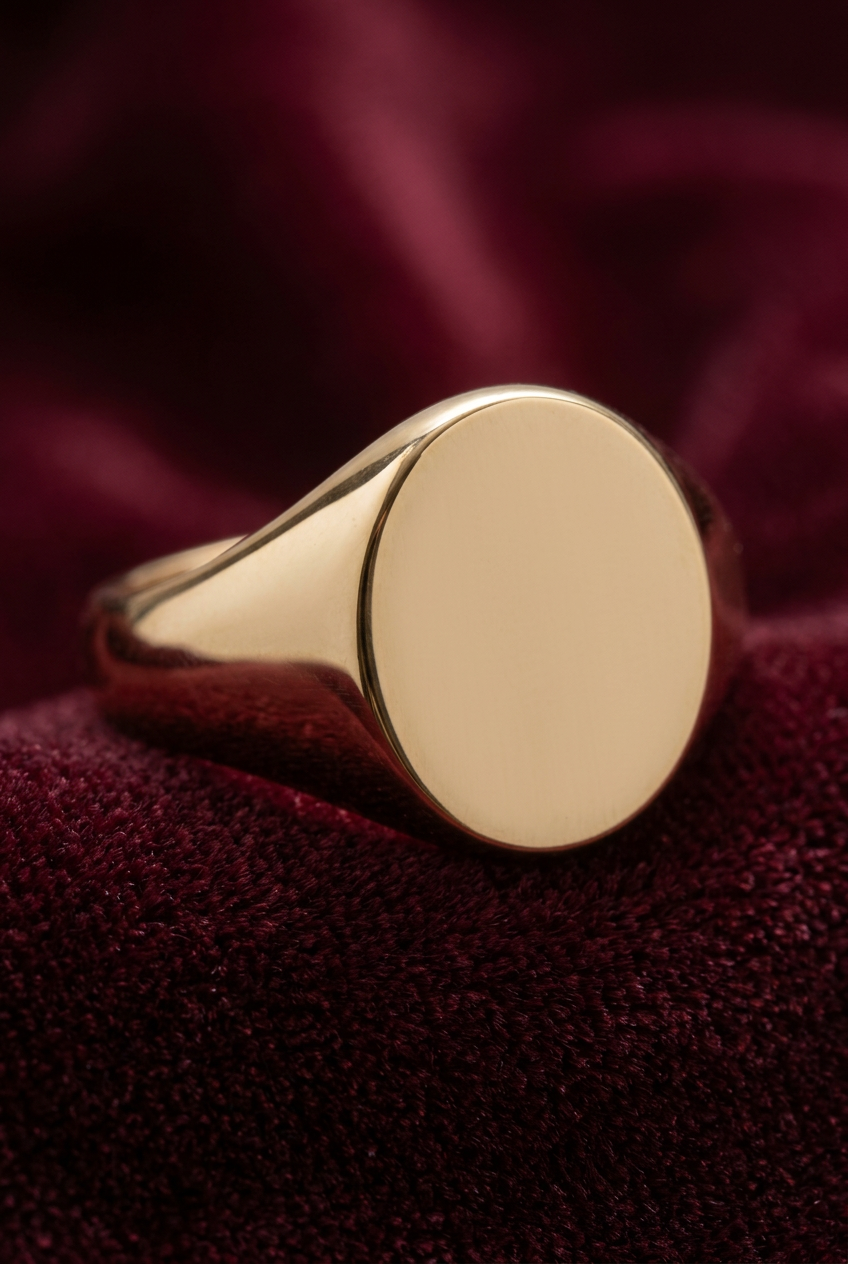 Aerivova Eclipse Oval Signet Ring, a Classic-Inspired Focal Shape for Clean Tailoring and Contemporary Ring Styling
