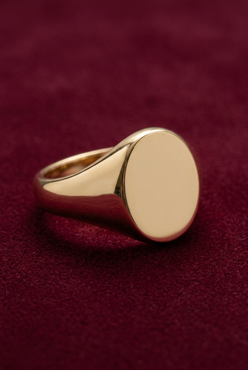 Aerivova Eclipse Oval Signet Ring, a Classic-Inspired Focal Shape for Clean Tailoring and Contemporary Ring Styling