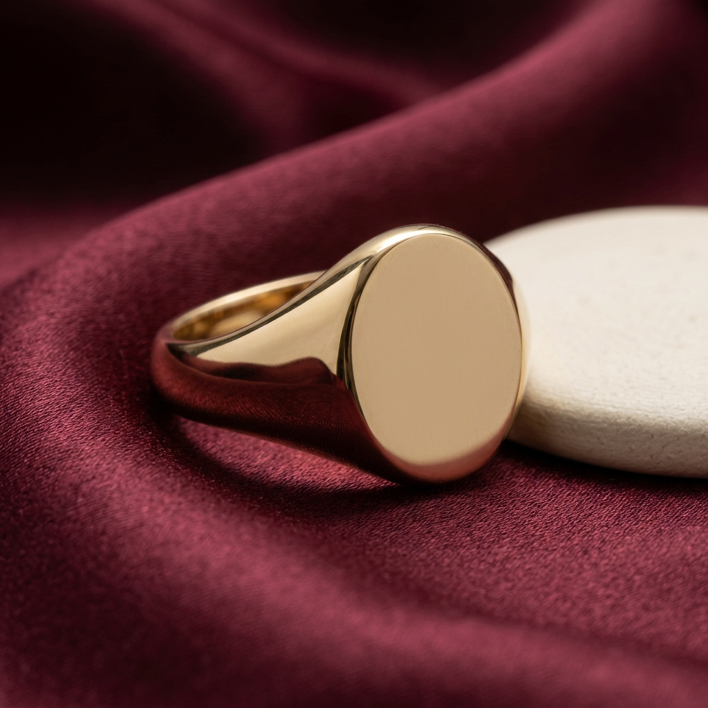 Aerivova Eclipse Oval Signet Ring, a Classic-Inspired Focal Shape for Clean Tailoring and Contemporary Ring Styling