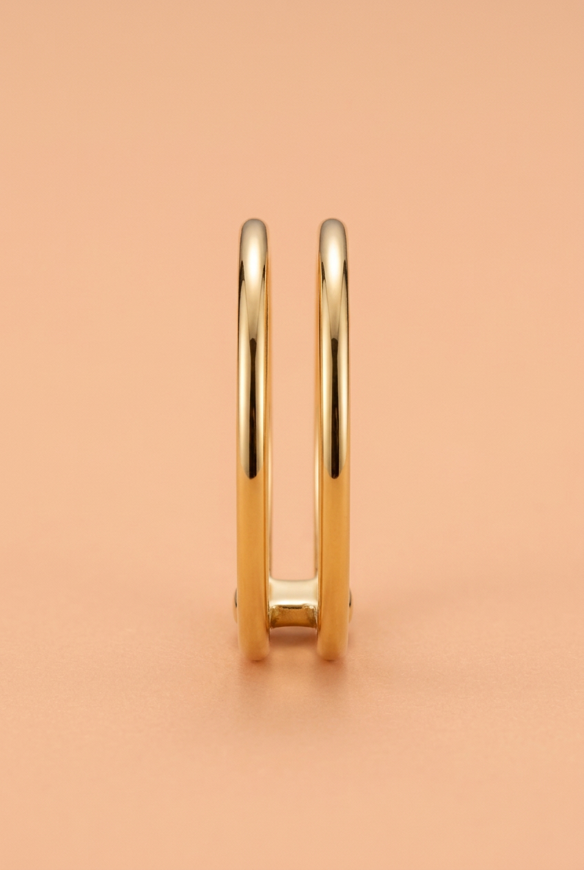 Aerivova Orbit Double Band Ring, a Layered-Look Silhouette for Intentional Ring Combinations and Modern Styling