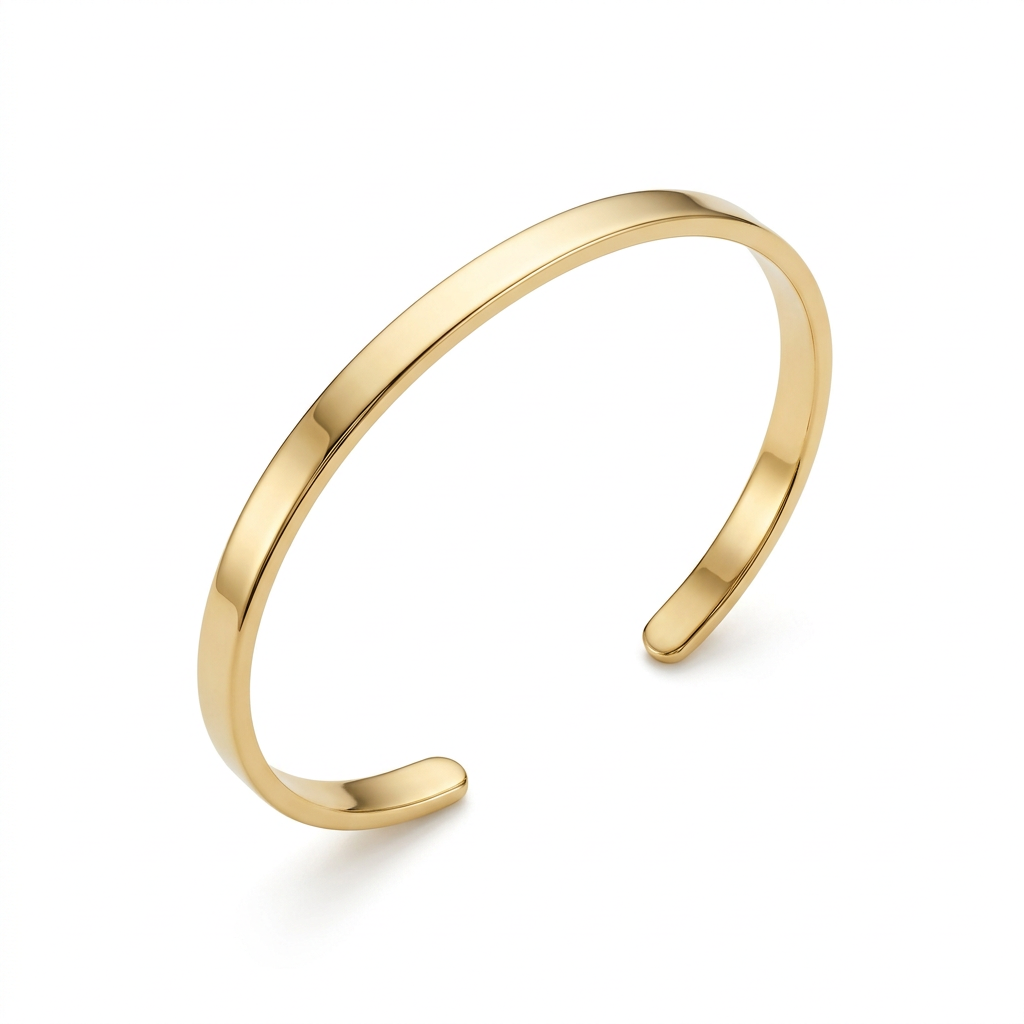 Aerivova Serene Open Cuff Bracelet, an Uncluttered Wrist Accent for Tailored Sleeves and Refined Everyday Styling