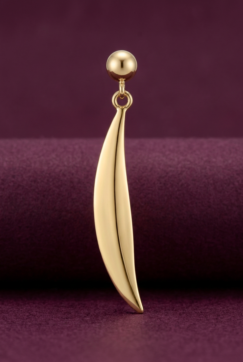 Aerivova Willow Sculptural Drop Earrings, Flowing Lines for Swept-Back Hair and Expressive Occasion Styling