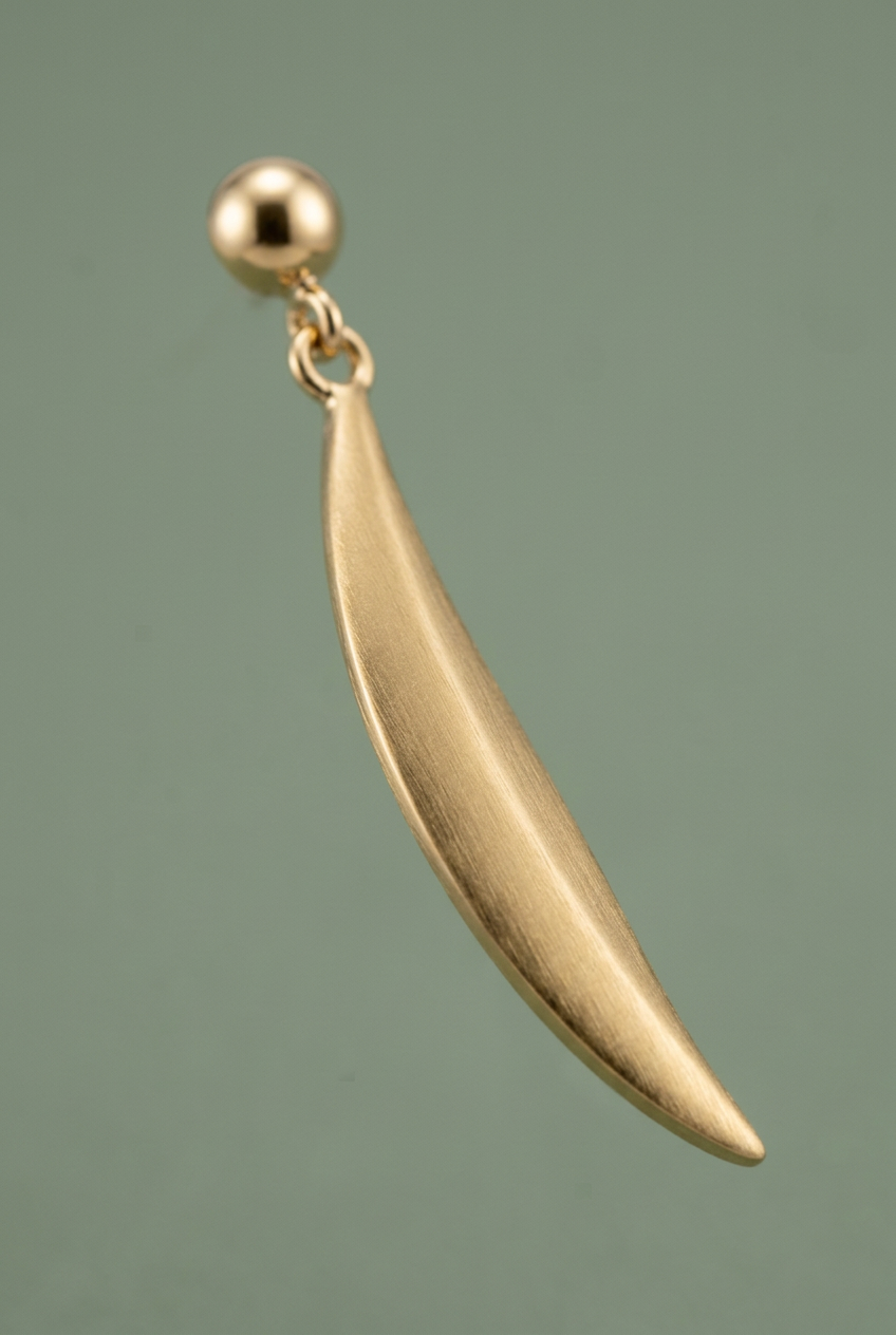 Aerivova Willow Sculptural Drop Earrings, Flowing Lines for Swept-Back Hair and Expressive Occasion Styling